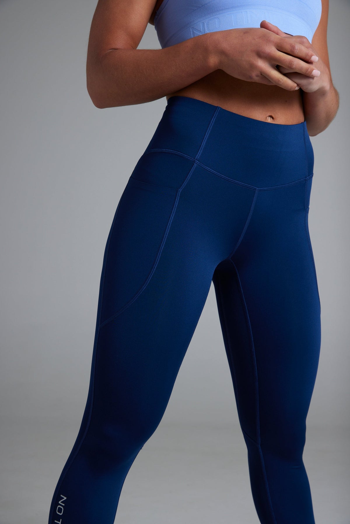 Women's BODYSENSE cropped running leggings in United in Navy - product photo 6 of 6