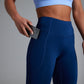 Women's BODYSENSE cropped running leggings in United in Navy - product photo 1 of 6