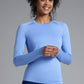 Women's GLIDE360 fitted long sleeve running top in California Sky - product photo 2 of 6