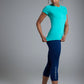 Women's GLIDE360 fitted running top in Bondi Turquoise - product photo 2 of 6