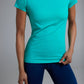 Women's GLIDE360 fitted running top in Bondi Turquoise - product photo 3 of 6