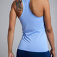 Women's GLIDE360 fitted running singlet in California Sky - product photo 3 of 6