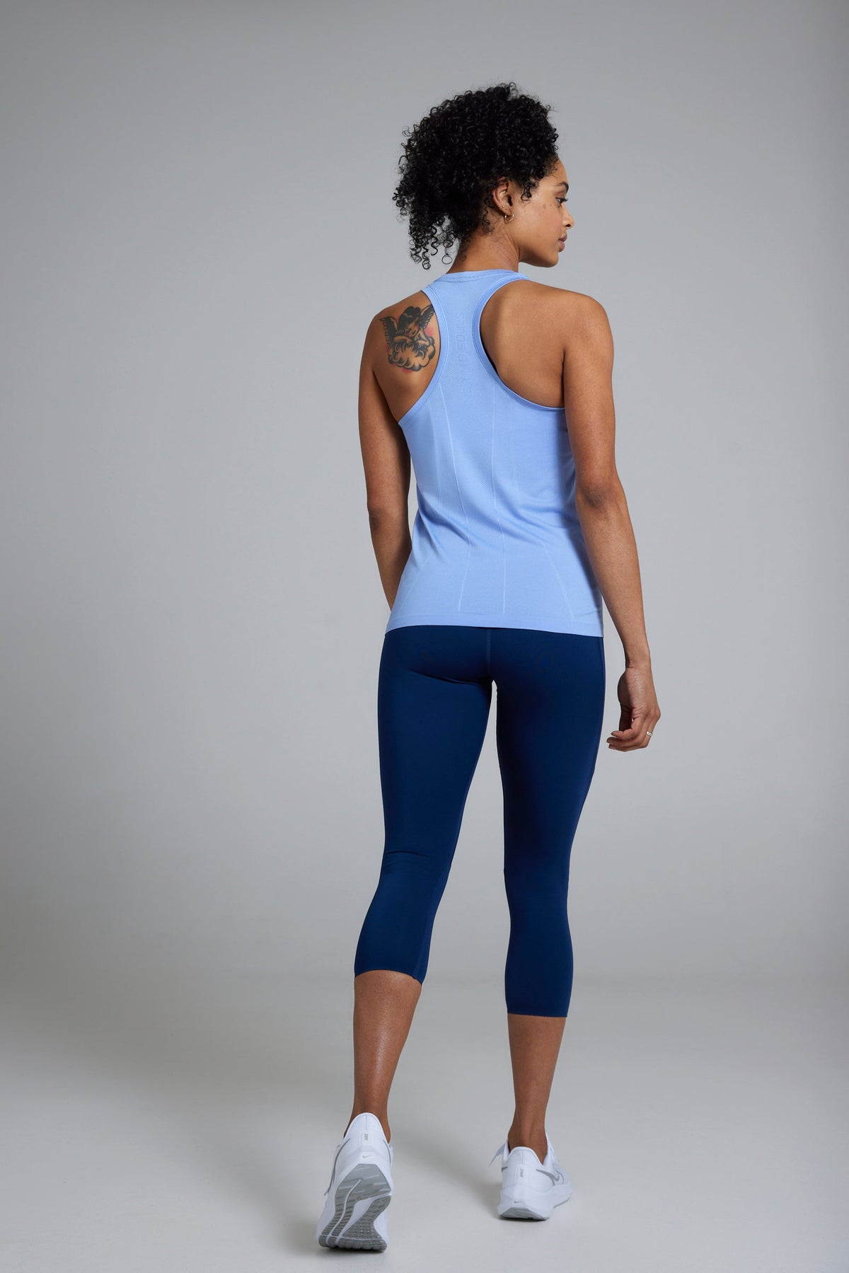 Women's GLIDE360 fitted running singlet in California Sky - product photo 6 of 6