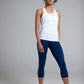 Women's GLIDE360 fitted running singlet in Griffith Observatory White Hero - product photo