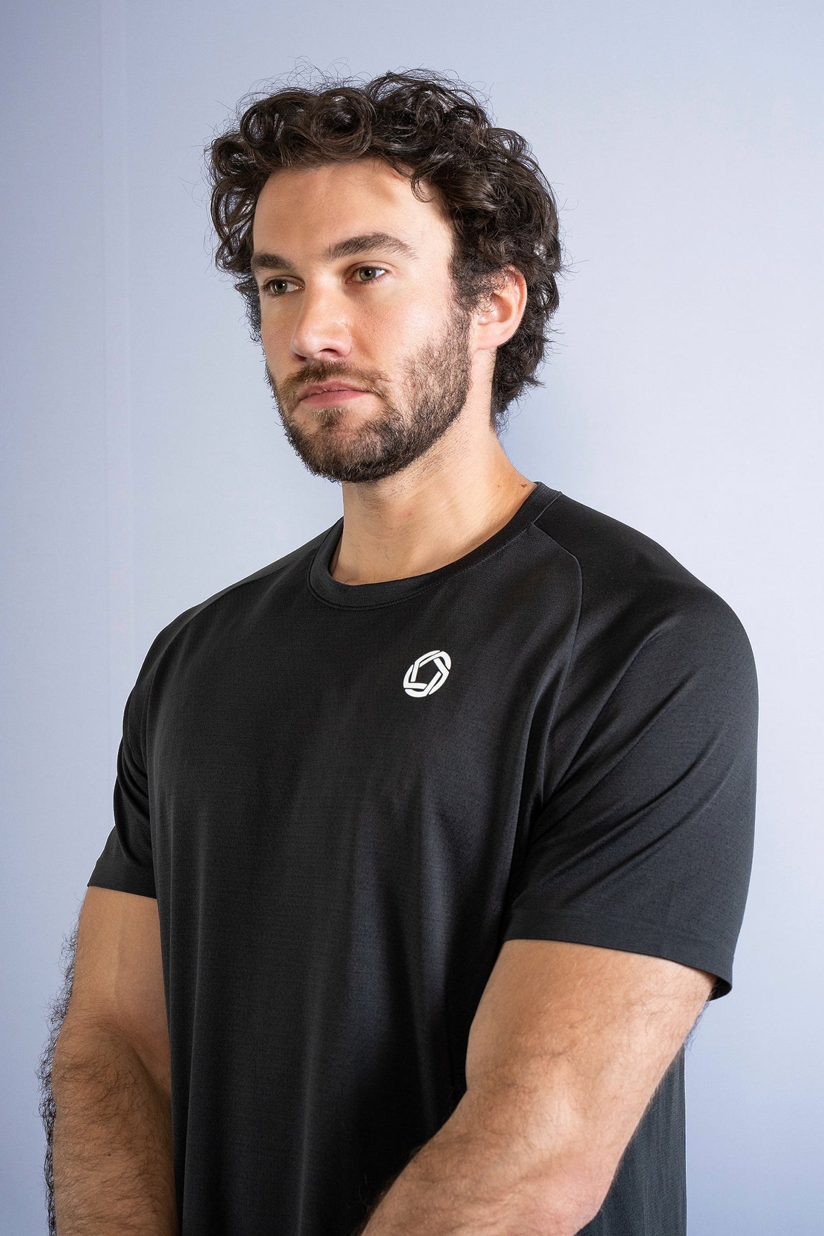 Men's GLIDE360 running top (logo) in New Black - product photo 3 of 4