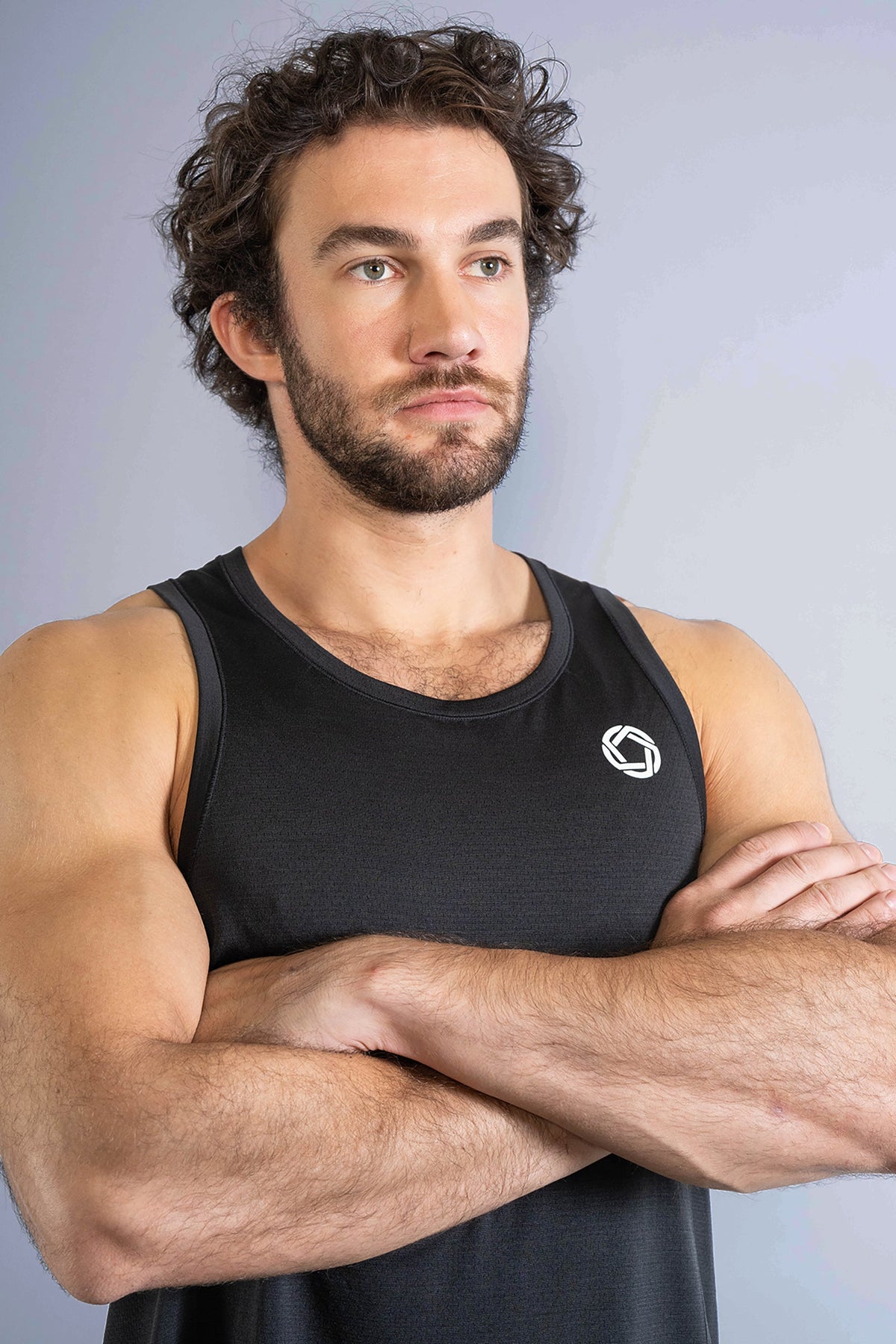 Men's GLIDE360 running singlet in New Black - product photo 4 of 4