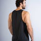 Men's GLIDE360 running singlet in New Black - product photo 2 of 4