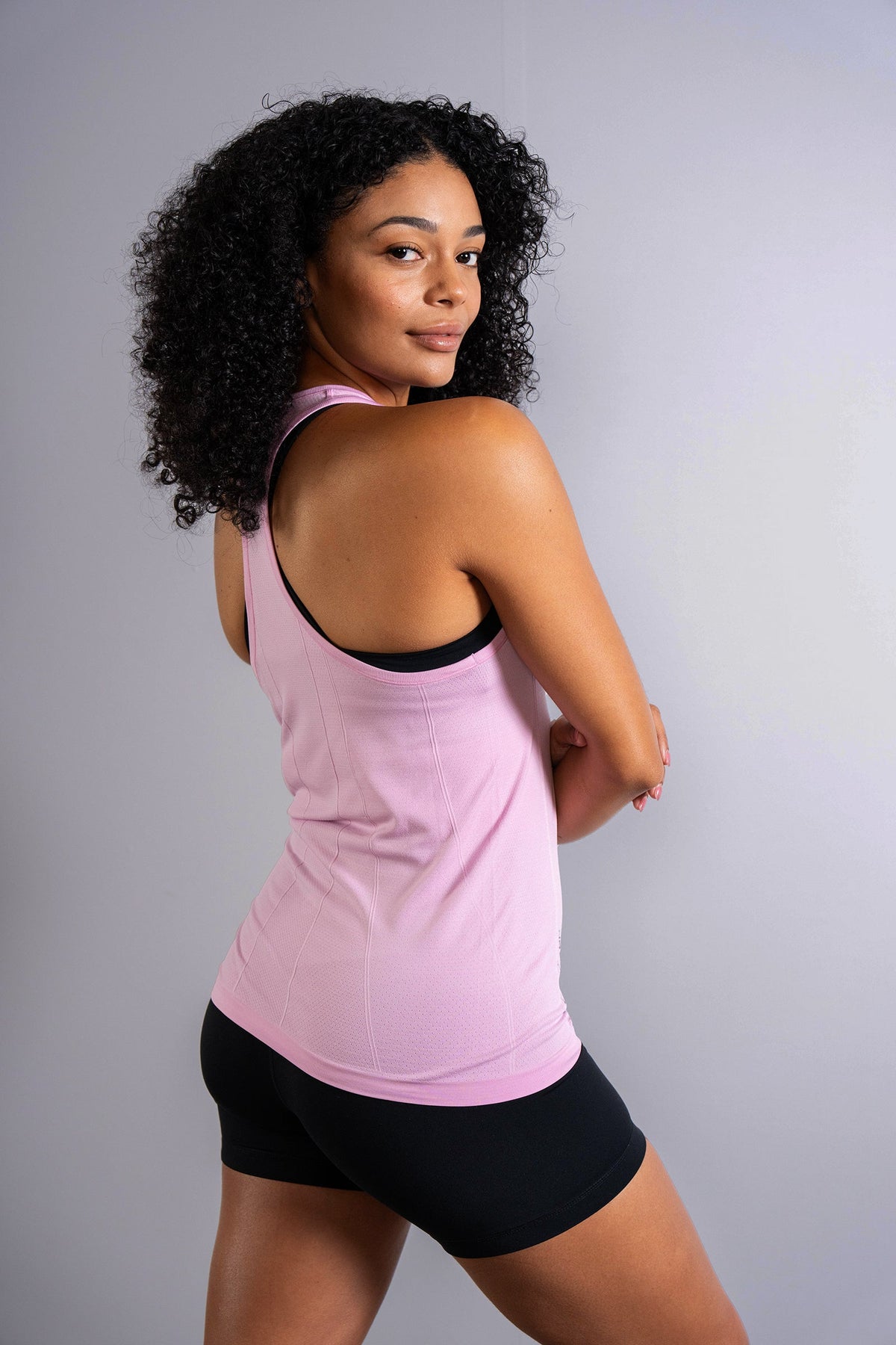 Women's GLIDE360 fitted running singlet in Forever Pink - product photo 4 of 6