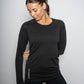 Women's GLIDE360 fitted long sleeve running top in New Black - product photo 9 of 9