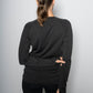 Women's GLIDE360 fitted long sleeve running top in New Black - product photo 8 of 9