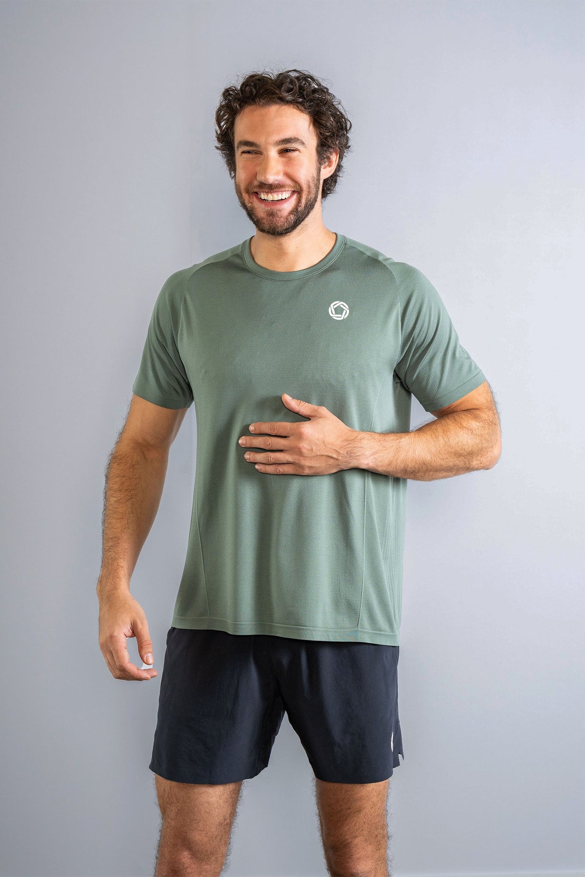Men's GLIDE360 running top (logo) in Nature - product photo 1 of 4