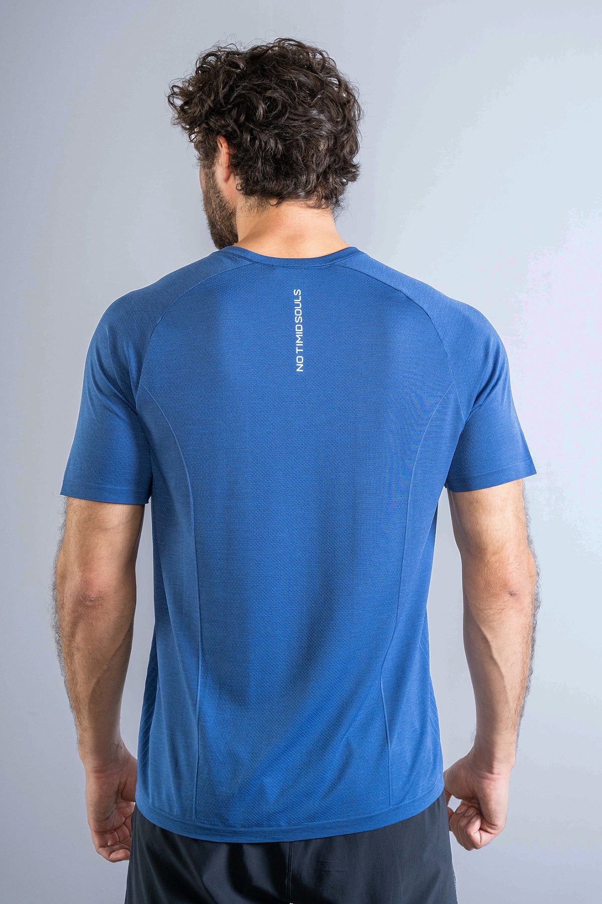 Men's GLIDE360 running top in Pacific Ocean Blue Marle - product photo 3 of 5
