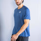 Men's GLIDE360 running top in Pacific Ocean Blue Marle - product photo 4 of 5
