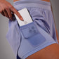 Women's FLOWDRY 3-inch lined running shorts in California Sky - product photo 1 of 4