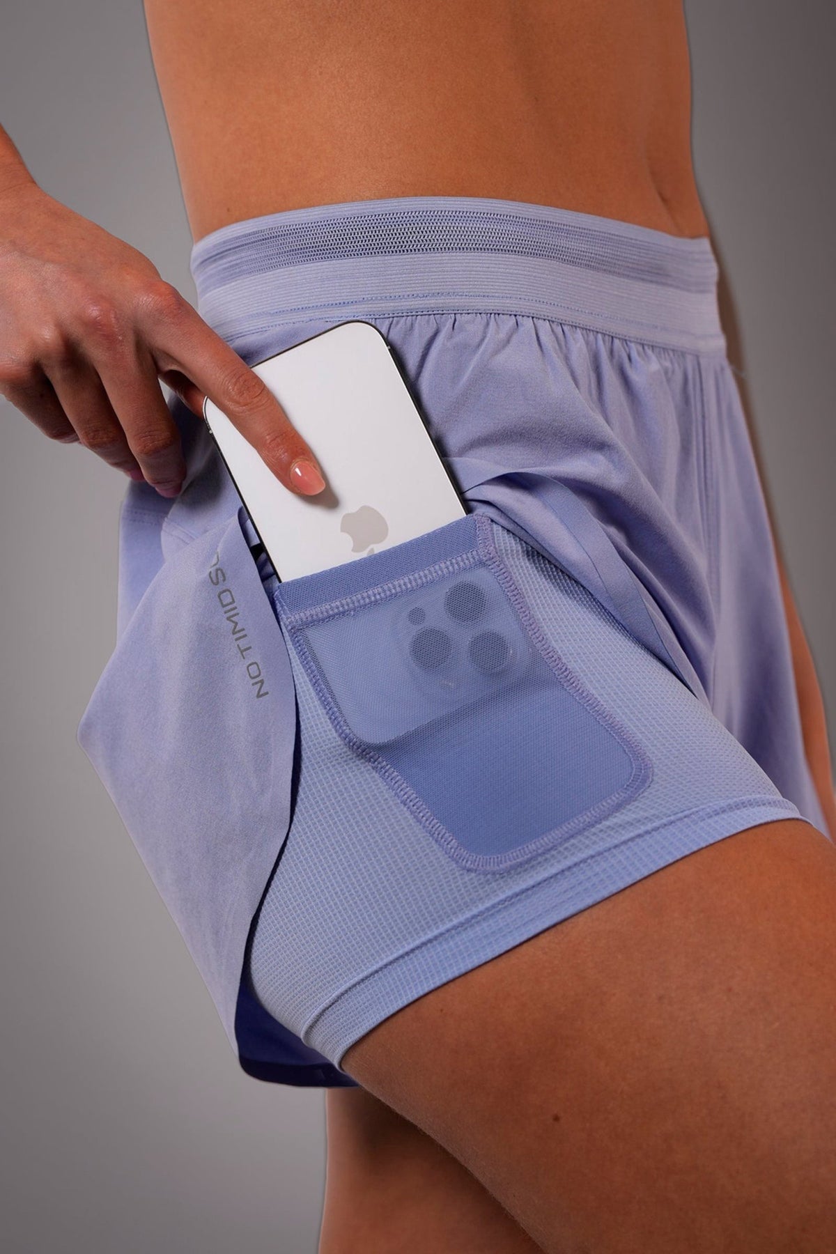 Women's FLOWDRY 3-inch lined running shorts in California Sky - product photo 1 of 4