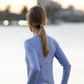 Women's GLIDE360 long sleeve running top in California Sky - product photo 2 of 4