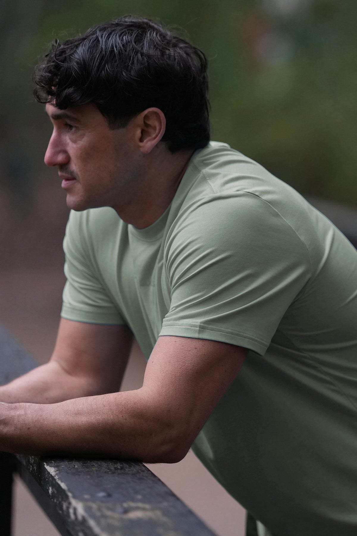 Odour-Free and UPF50+ active T-shirt in Gum Tree image 4 of 4