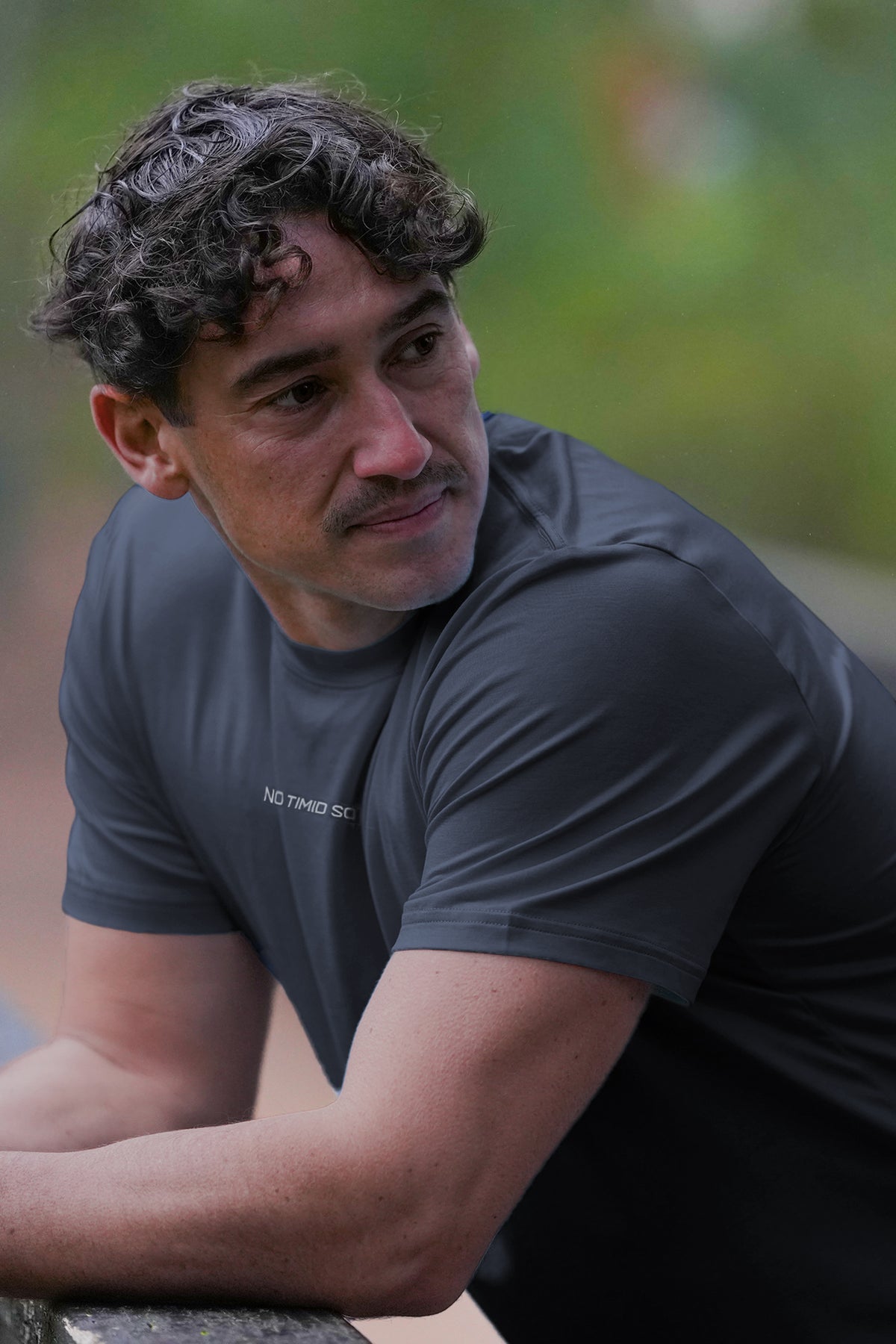 Odour-Free and UPF50+ active T-shirt in Blue Steel image 4 of 4