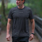 Odour-Free and UPF50+ active T-shirt in Blue Steel image 3 of 4