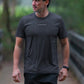 Odour-Free and UPF50+ active T-shirt in Blue Steel image 3 of 4