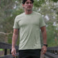 Odour-Free and UPF50+ active T-shirt in Gum Tree image 3 of 4