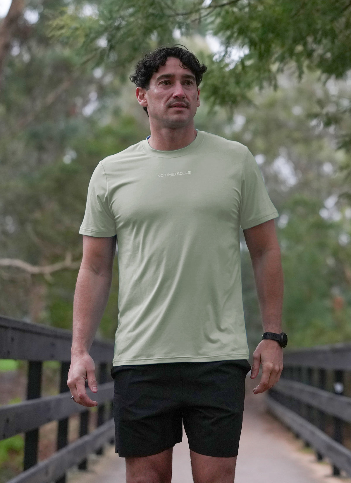 Odour-Free and UPF50+ active T-shirt in Gum Tree image 3 of 4