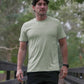 Odour-Free and UPF50+ active T-shirt in Gum Tree image 3 of 4