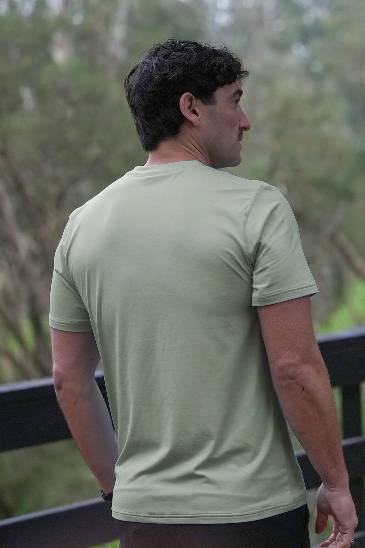 Odour-Free and UPF50+ active T-shirt in Gum Tree image 2 of 4