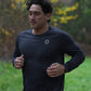 Men's GLIDE360 long sleeve running top (logo) in New Black - product photo 2 of 4