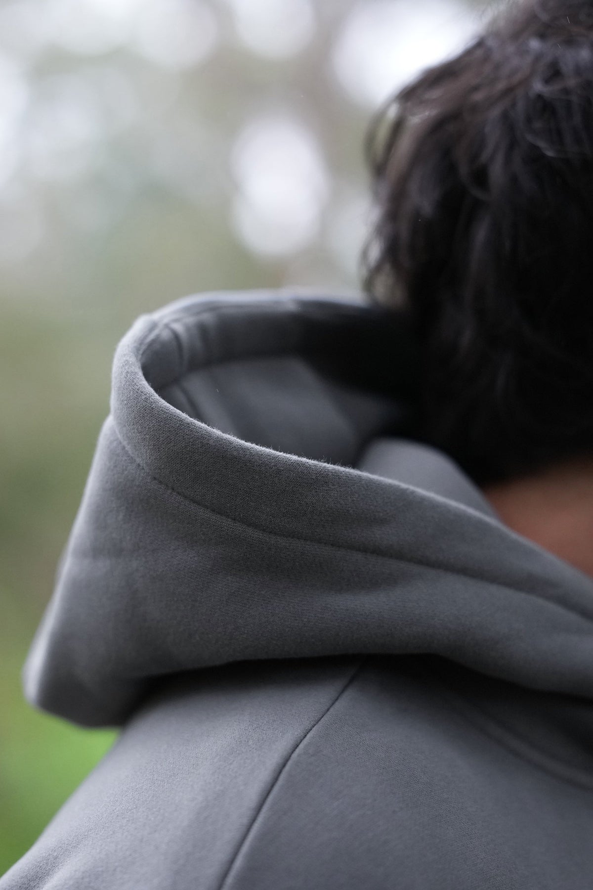 Men's EVERYWEAR oversize hoodie in Steel Grey - product photo 3 of 4
