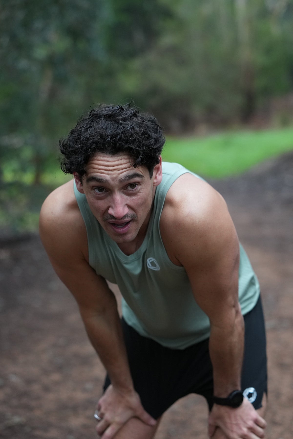 Men's GLIDE360 running singlet in Gum Tree - product photo 4 of 4