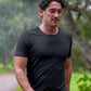Men's FLOWDRY Tempo running top in New Black - product photo 2 of 4