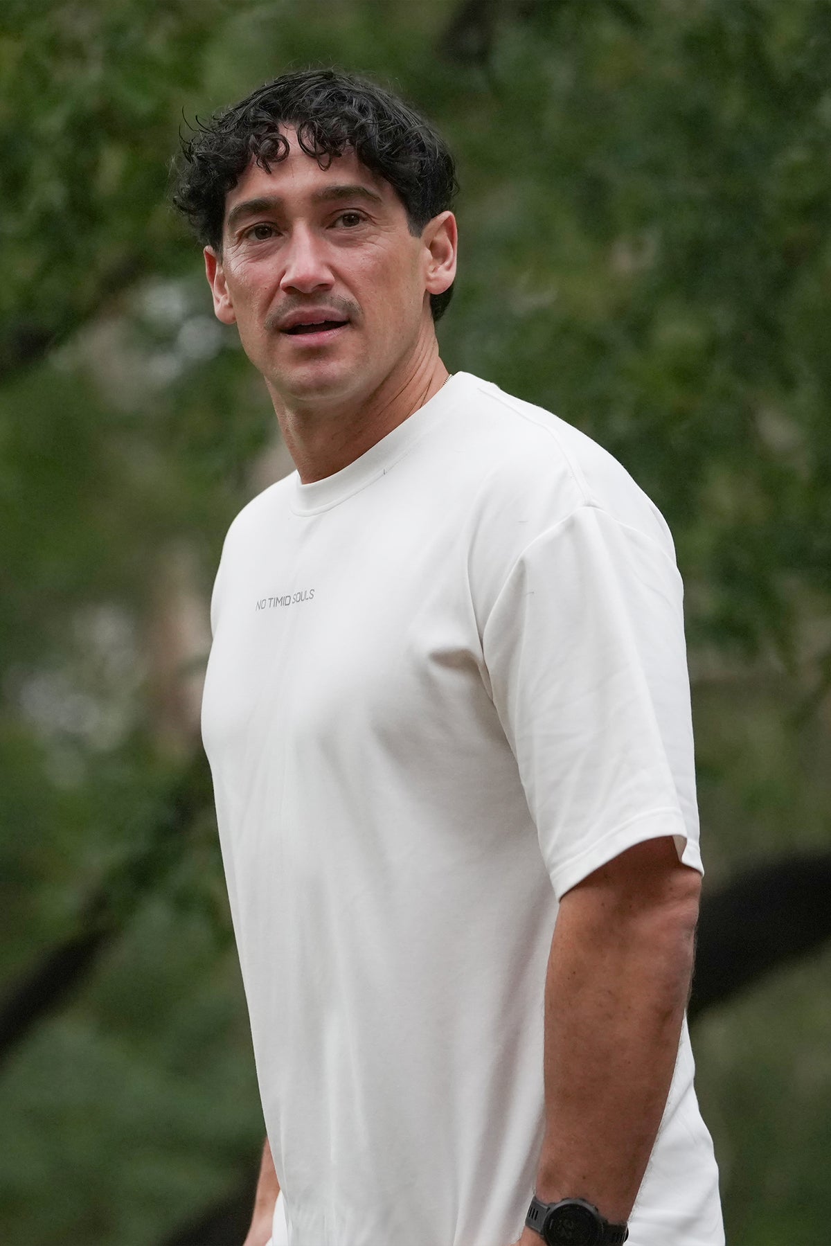 Men's Oversize and Odour-Free Tee in Iceberg White
