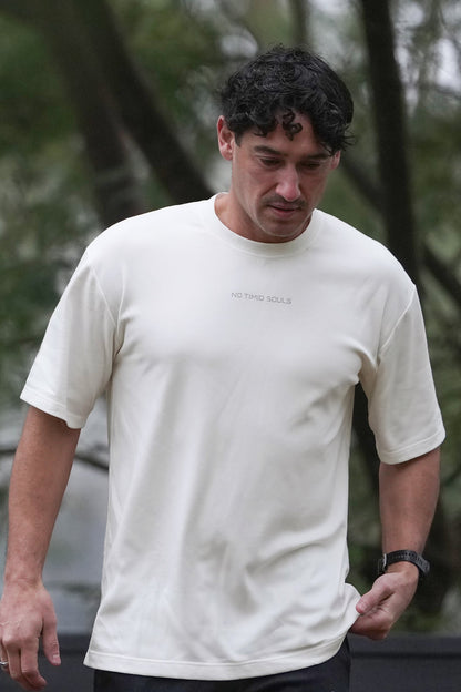 Men's Oversize and Odour-Free Tee in Iceberg White