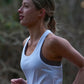 Women's GLIDE360 fitted running singlet in Iceberg White - product photo 1 of 4