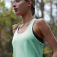 Women's GLIDE360 fitted running singlet in Spearmint - product photo 2 of 4