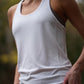 Women's GLIDE360 fitted running singlet in Iceberg White - product photo 4 of 4