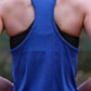 Women's GLIDE360 fitted running singlet in Pacific Ocean Blue Marle - product photo 4 of 4