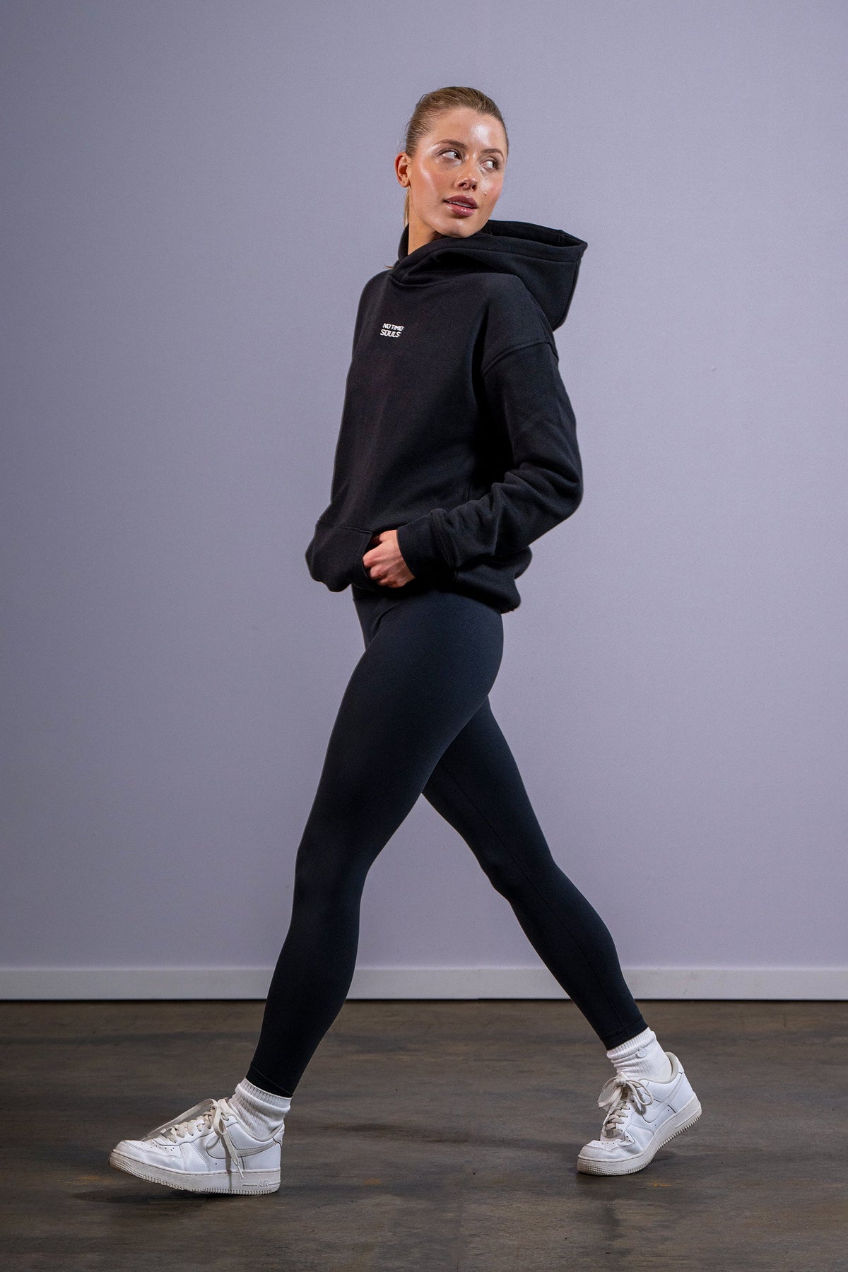 Women's EVERYWEAR hoodie in New Black - product photo 2 of 6