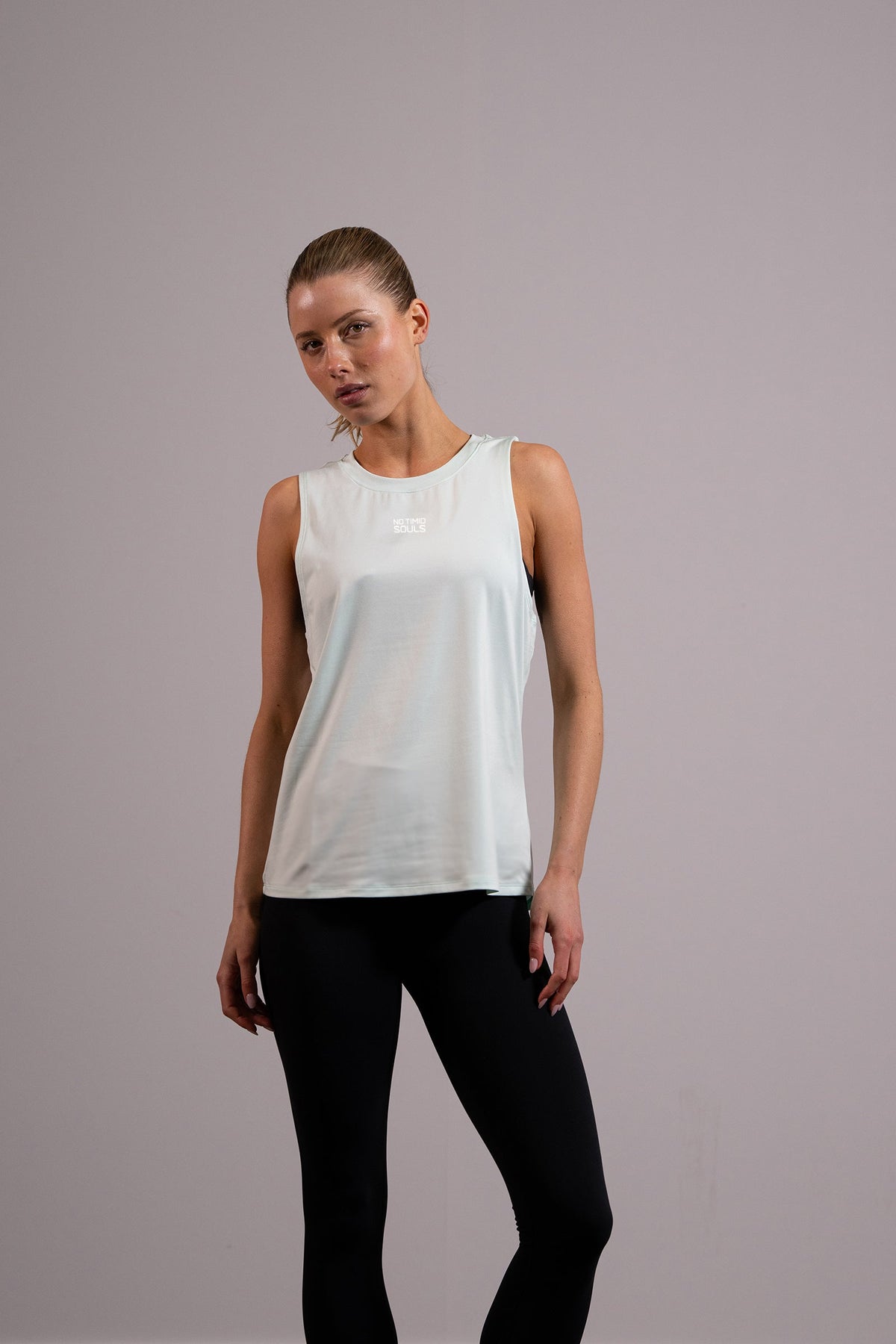 Women's EVERYWEAR running tank in Summer Mint - product photo 2 of 4