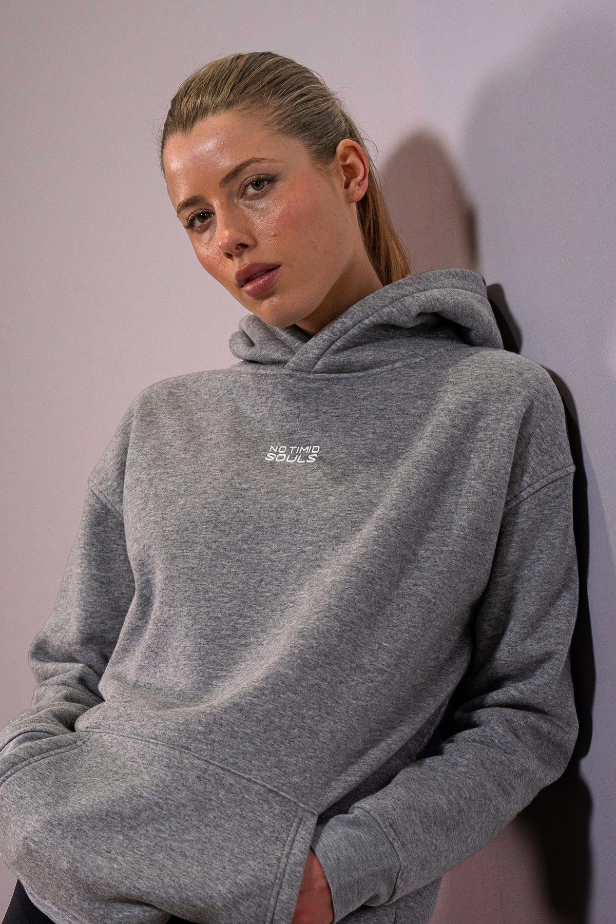 Women's EVERYWEAR hoodie in Grey Gray Marle - product photo 4 of 6