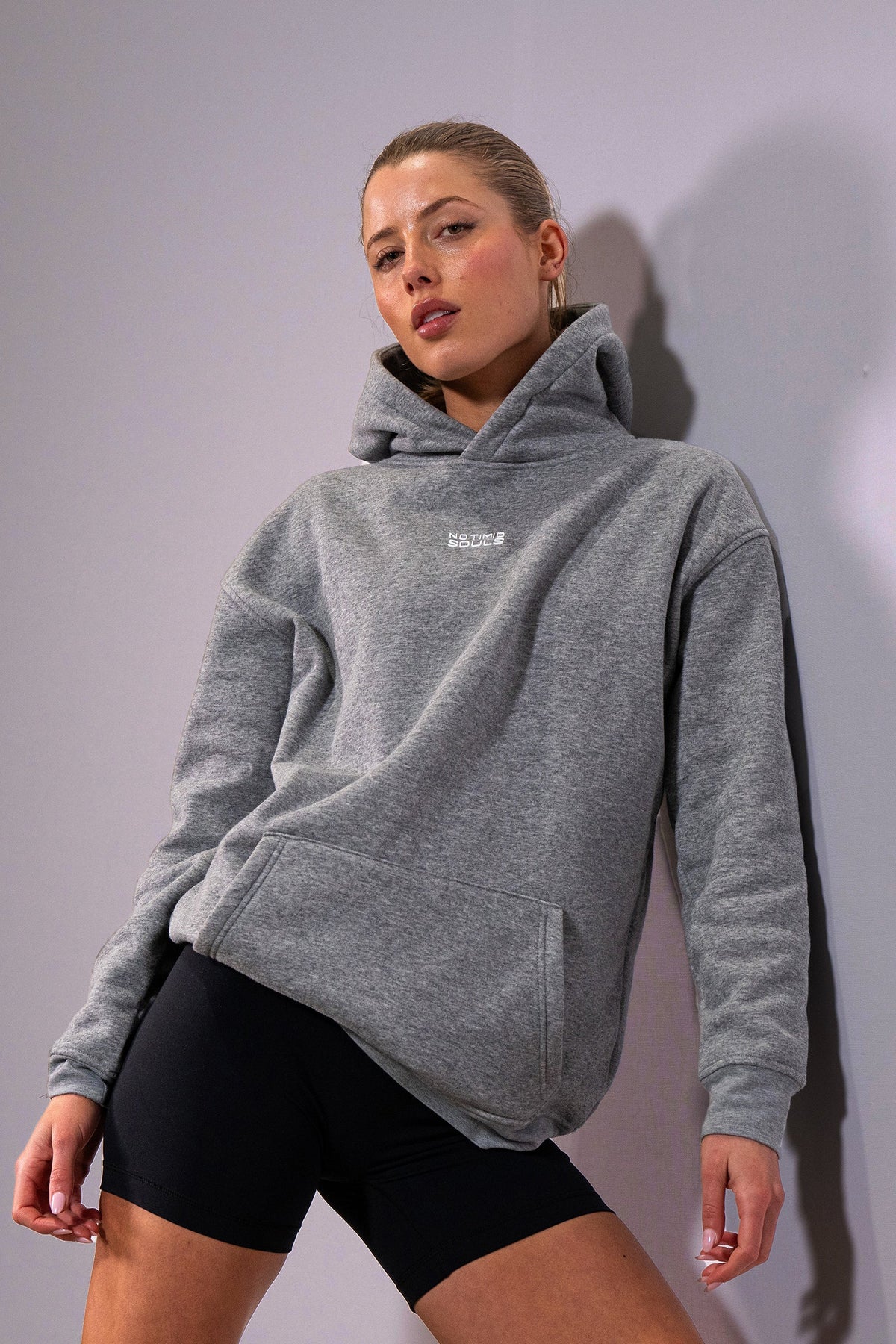 Women's EVERYWEAR hoodie in Grey Gray Marle - product photo 3 of 6