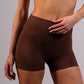 Women's EVERYWEAR 4-inch running shorts in Espresso - product photo 4 of 4