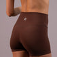 Women's EVERYWEAR 4-inch running shorts in Espresso - product photo 2 of 4